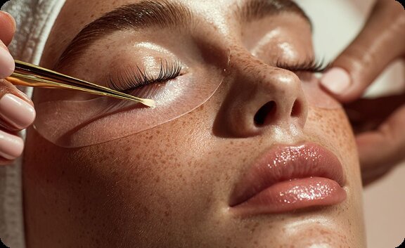 Korean lash lift and brow tinting treatment results